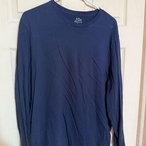 J. Crew Men's Navy Long Sleeve Tee